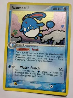 Azumarill 1/109 Pokemon Card Holo Foil Rare Team Rocket Returns - Image 1