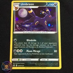 Umbreon HOLO PROMO HD PARTIAL SWIRL SWSH129 (NM) Black Star Pokemon Cards - Image 1