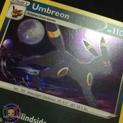 Umbreon HOLO PROMO HD PARTIAL SWIRL SWSH129 (NM) Black Star Pokemon Cards - Image 2