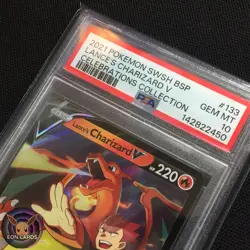 Lance's Charizard V HOLO SWSH133 (PSA 10 GEM MINT) PROMO Pokemon Cards - Image 3