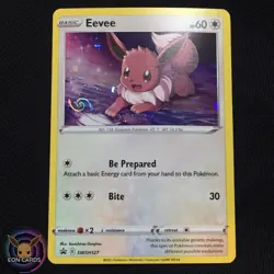 Eevee HOLO PROMO W/ HD SWIRL SWSH127 (NM) Black Star PROMO Pokemon Cards A1 - Image 1
