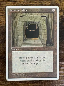 Magic the Gathering Howling Mine fourth Edition MTG - Image 1