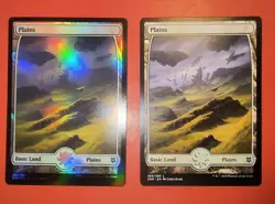 2X MTG: ZENDIKAR RISING, PLAINS, FOIL + REGULAR, 268/280, NM, LAND, ZNR - Image 1