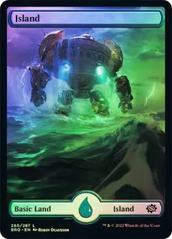 Island - Extended Art FOIL - The Brothers' War #280 - Image 1