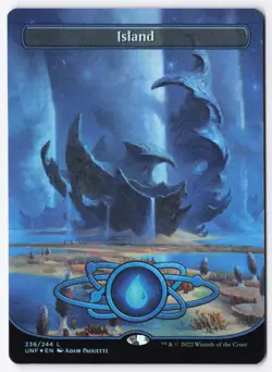 Island (Borderless) Foil L Unfinity 236 NM - Image 1