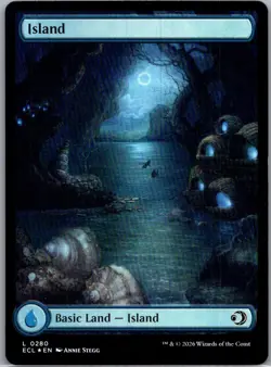 Island (0280) (L) Foil #280 Lorwyn Eclipsed MTG NM - Image 1