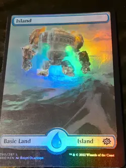 Island 280 Fullart FOIL , The Brothers War , NM , MTG , FREESHIPPING - Image 2