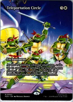 MTG - Teleportation Circle Borderless - TMNT Source Material - NM - Image 1