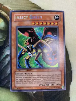Yugioh TCG Secret Rare Insect Queen CT1-EN005 2004 Collectors Tin Limited Ed Nm - Image 1