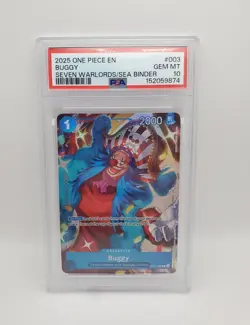 Buggy #ST17-003 One Piece 2025 SEVEN WARLORDS OF THE SEA SET PROMO PSA 10 - Image 1