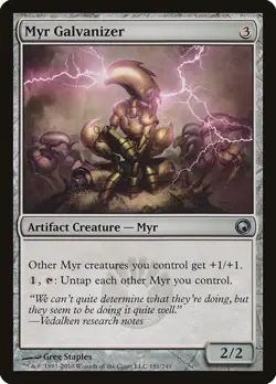 MTG - Myr Galvanizer - Scars of Mirrodin - X1 - (LP) - - Image 1