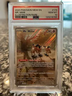 Pokemon TCG Mr. Mime 179/165 Scarlet & Violet Illustration Rare Card - Image 1