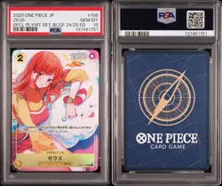 ONE PIECE Card Game Nami Zeus Promo PSA 10 Japanese BANDAI Card Games Fest 24-25 - Image 1