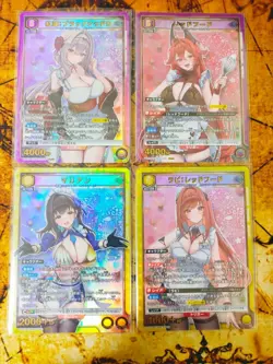 Union Arena Nike PcSR 4 Card Set Lvl Red Hood Marian - Image 1