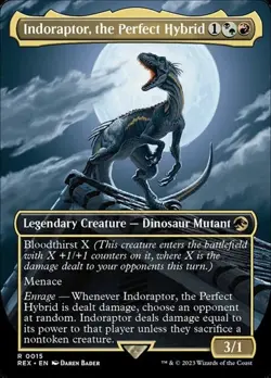 Indoraptor, the Perfect Hybrid - Extended Art REX NM MTG - Image 1