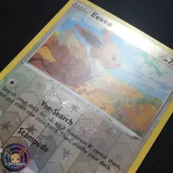 Eevee REVERSE 125/203 (MODERATELY PLAYED) MP Evolving Skies Pokemon RAYQUAZA - Image 3