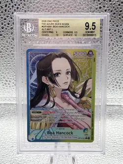 One Piece CCG Boa Hancock ALT ART Leader Op14-041 BGS 9.5 GEM MINT - Image 1