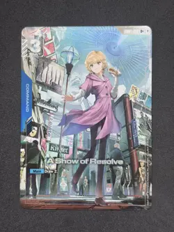 Gundam Card Game TCG - A Show Of Resolve GD01-100 U+ Alt Art - Image 1