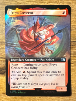 Magic MTG Final Fantasy Freya Crescent #460 *FOIL* Extended Art Uncommon - Image 1