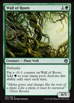 Wall of Roots -Foil Medium Play MTG Iconic Masters - Image 1