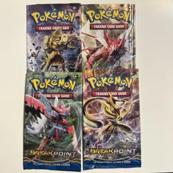 XY Breakpoint ~ Booster (No Cards) Pack Wrappers ~ All 4 Artworks!! - Image 1