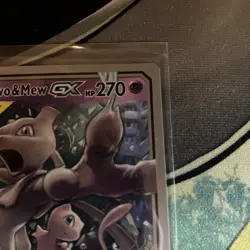 Mewtwo & Mew GX Miraculous Duo TAG TEAM Pokemon Card (World Championships 2019). - Image 2