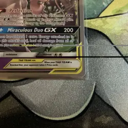 Mewtwo & Mew GX Miraculous Duo TAG TEAM Pokemon Card (World Championships 2019). - Image 3