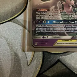 Mewtwo & Mew GX Miraculous Duo TAG TEAM Pokemon Card (World Championships 2019). - Image 4