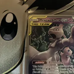 Mewtwo & Mew GX Miraculous Duo TAG TEAM Pokemon Card (World Championships 2019). - Image 5