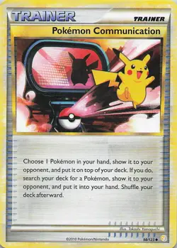 Pokemon Communication Uncommon HeartGold SoulSilver 98/123 LP - Image 1