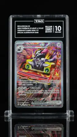 2023 Pokemon Obsidian Flames Revavroom Ex #224/197 SIR TAG 10 - Image 1
