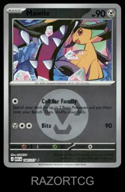 MAWILE (ENERGY SYMBOL PATTERN) 144/217 ASCENDED HEROES POKEMON REVERSE HOLO NM/M - Image 2