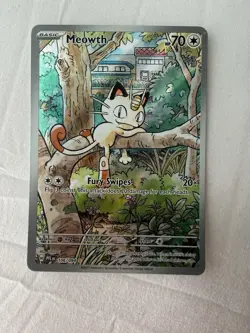 Pokemon Meowth 106/94 Phantasmal Flames Illustration Rare NM - Image 1