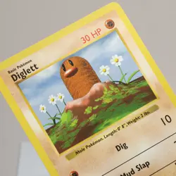 Pokemon TCG - Diglett 47/102 Base Set Common Shadowless WOTC 1999 - EXC/NM - Image 1