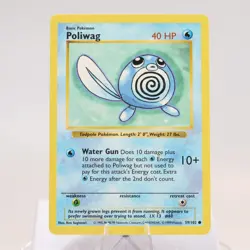 Pokemon TCG - Poliwag 59/102 Base Set Common Shadowless WOTC 1999 - EXC/NM - Image 2