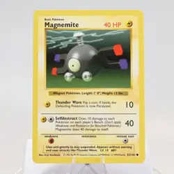 Pokemon TCG - Magnemite 53/102 Base Set Common Shadowless WOTC 1999 - EXC/NM - Image 2