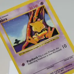 Pokemon TCG - Abra 43/102 Base Set Common Shadowless WOTC 1999 - EXC/NM - Image 1
