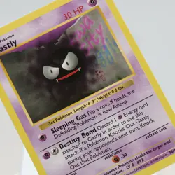 Pokemon TCG - Gastly 50/102 Base Set Common Shadowless WOTC 1999 - EXC/NM - Image 1
