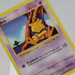 Pokemon TCG - Abra 43/102 Base Set Common Shadowless WOTC 1999 - EXC/NM - Image 1