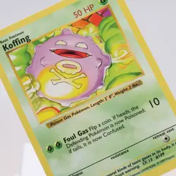 Pokemon TCG - Koffing 51/102 Base Set Common Shadowless WOTC 1999 - NM - Image 1