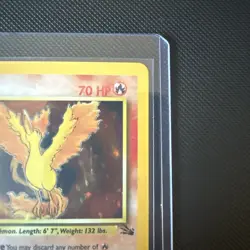 Pokemon TCG Moltres Fossil Holo Rare Unlimited 12/62 70 HP English Arita - Image 3