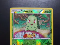 Pokemon - Chikorita 1/122 Reverse Holo Common XY Breakpoint - Image 2