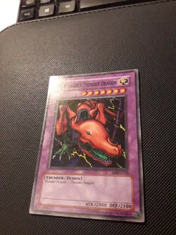 Yu-Gi-Oh! Twin-Headed Thunder Dragon, MRD-E120, SR, 2. Edition, Excellent - Image 2