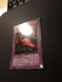 Yu-Gi-Oh! Twin-Headed Thunder Dragon, MRD-E120, SR, 2. Edition, Excellent - Image 3