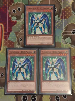3 x BLC1-EN152 Elemental HERO Prisma Common 1st Edition YuGiOh Mint Playset - Image 1