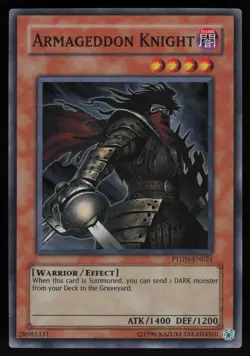 Armageddon Knight PTDN-EN021 Super Rare TWED YU-GI-OH #3 - Image 1