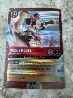 Disney Cruise Line Exclusive Lorcana P3 Foil Mickey & Minnie Mouse Promo Cards - Image 2