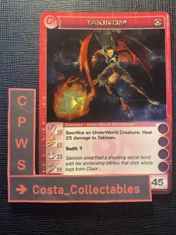 TAKINOM - MAX ENERGY - 55/65/25/90/45 - CHAOTIC CARD - PREMIUM GOLD FOIL - EX+ - Image 1