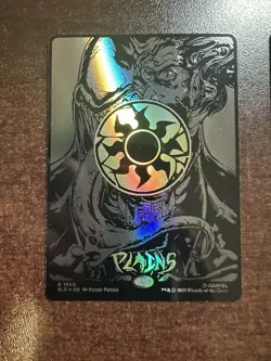 Plains 1950 Raised Fool Mana Symbiote Spider-man Secret Lair NM 2X - Image 2