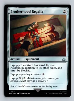 Brotherhood Regalia (Foil) ACR #71 Uncommon - NM / Mint Assassin's Creed Single - Image 2
